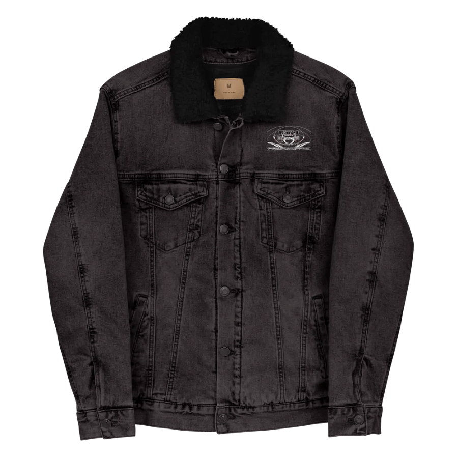 Fight Hard Earn Respect - Embroidered - Unisex Sherpa Denim Jacket product image (12)