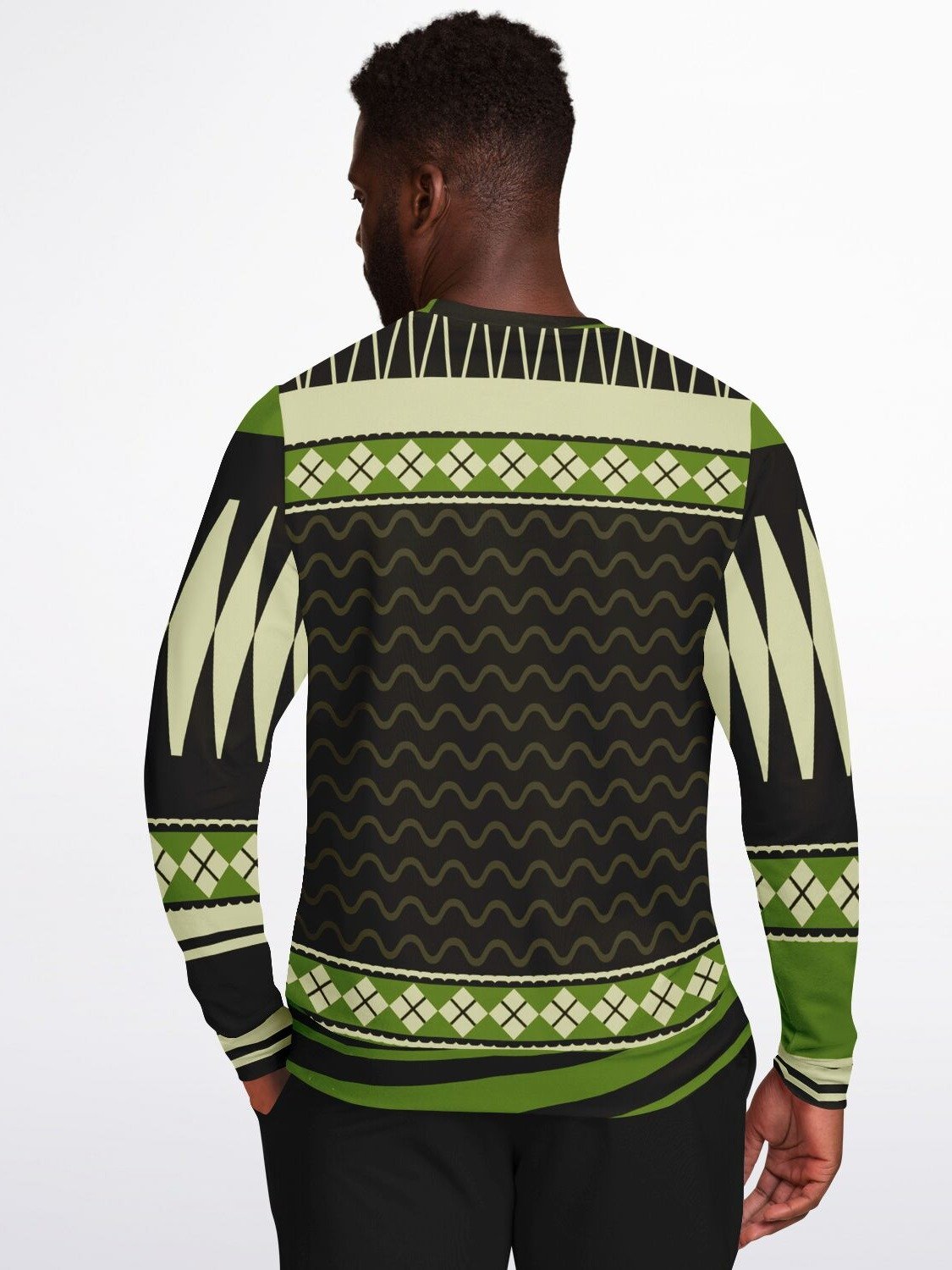 Funny 420 Christmas Sweatshirt | Green Holiday Party Sweater | Casual Winter Party Outfit product image (6)