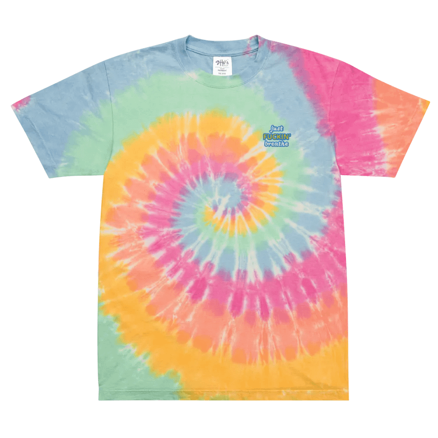 Vibrant Street Vibes Tie-Dye Tee - Just Fuckin' Breathe product image (2)