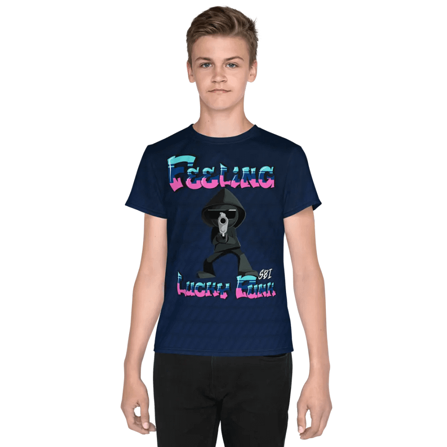 Youth Gamer tshirt – Feeling Lucky by StickBoi Ink product image (3)