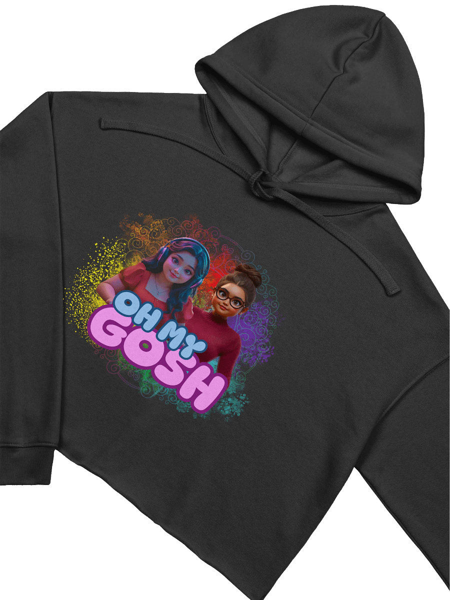 "Oh My Gosh" Fleece Crop Hoodie product image (3)