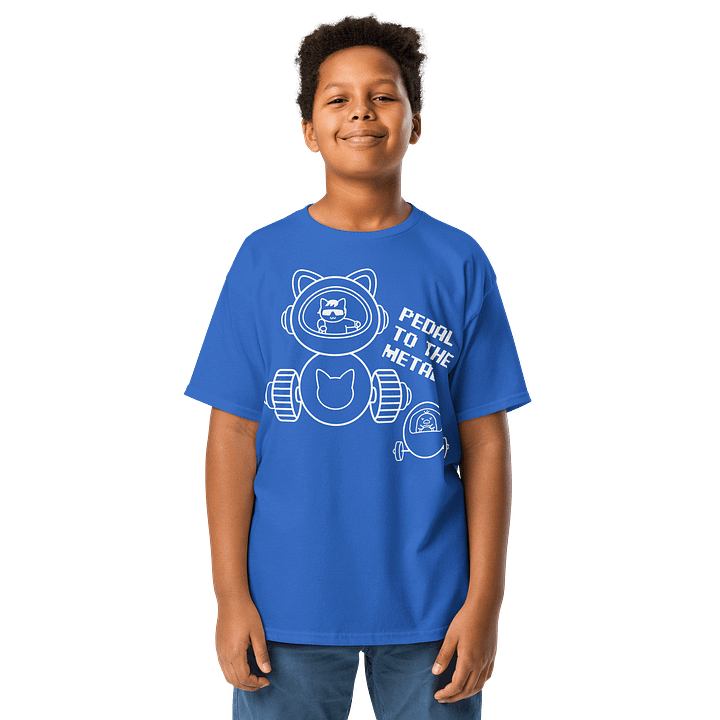 Goromi the Cat in Wig (Inefficient Vehicle Race) - Unisex Youth Heavyweight T-shirt product image (16)