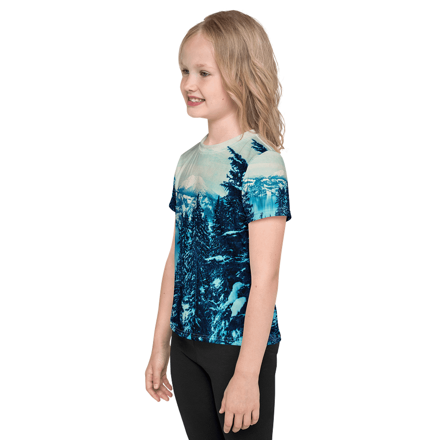 Crater Lake Lomopurple Kids Crew Neck T Shirt product image (3)