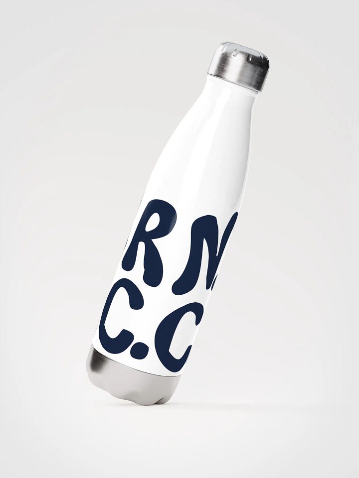 BRN.2C.C.™ | Stainless Bottle | Navy on White 💧 product image (2)