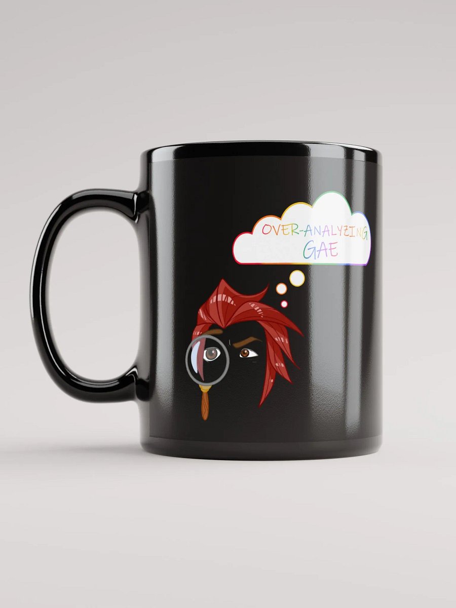 Overanalyzing Gae Black Mug product image (6)