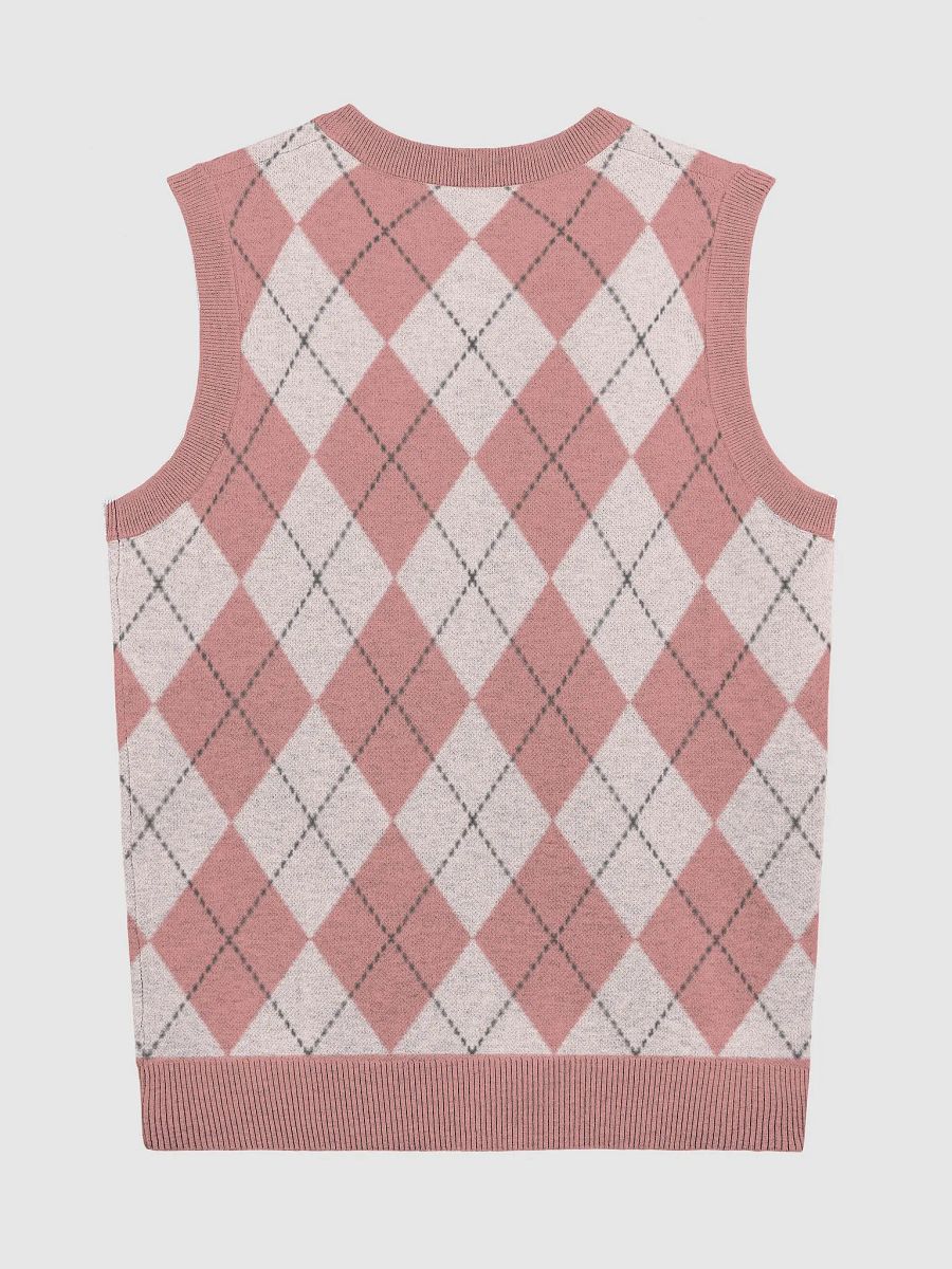 Horns Over Hoops Diamond Blush Knitted V-Neck Vest product image (6)