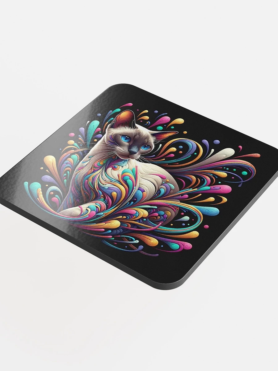 Glossed Cork Coaster: Tonkinese product image (4)