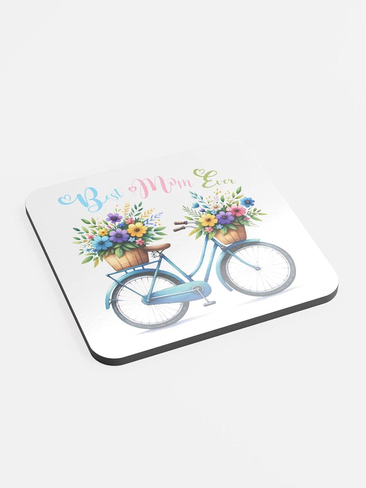 Floral Bicycle Bliss "Best Mom Ever" Coaster Set product image (1)