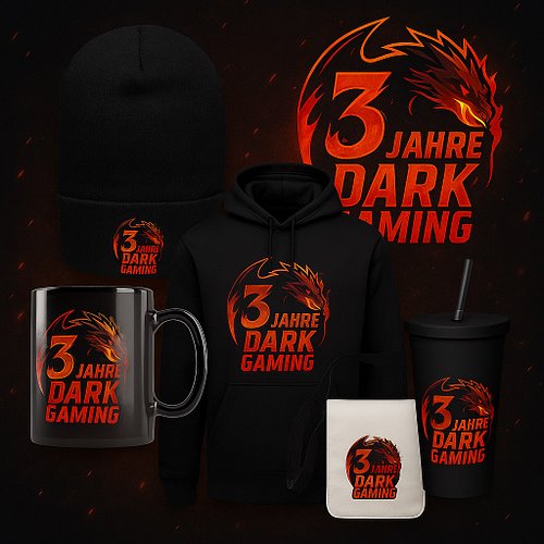 🚨 NEUER MERCH-DROP BEI DARKGAMING! 🚨

Der Moment ist da – unser 3 Jahre Jubiläums-Merch ist endlich online! 🐉🔥
Schnapp dir ex...