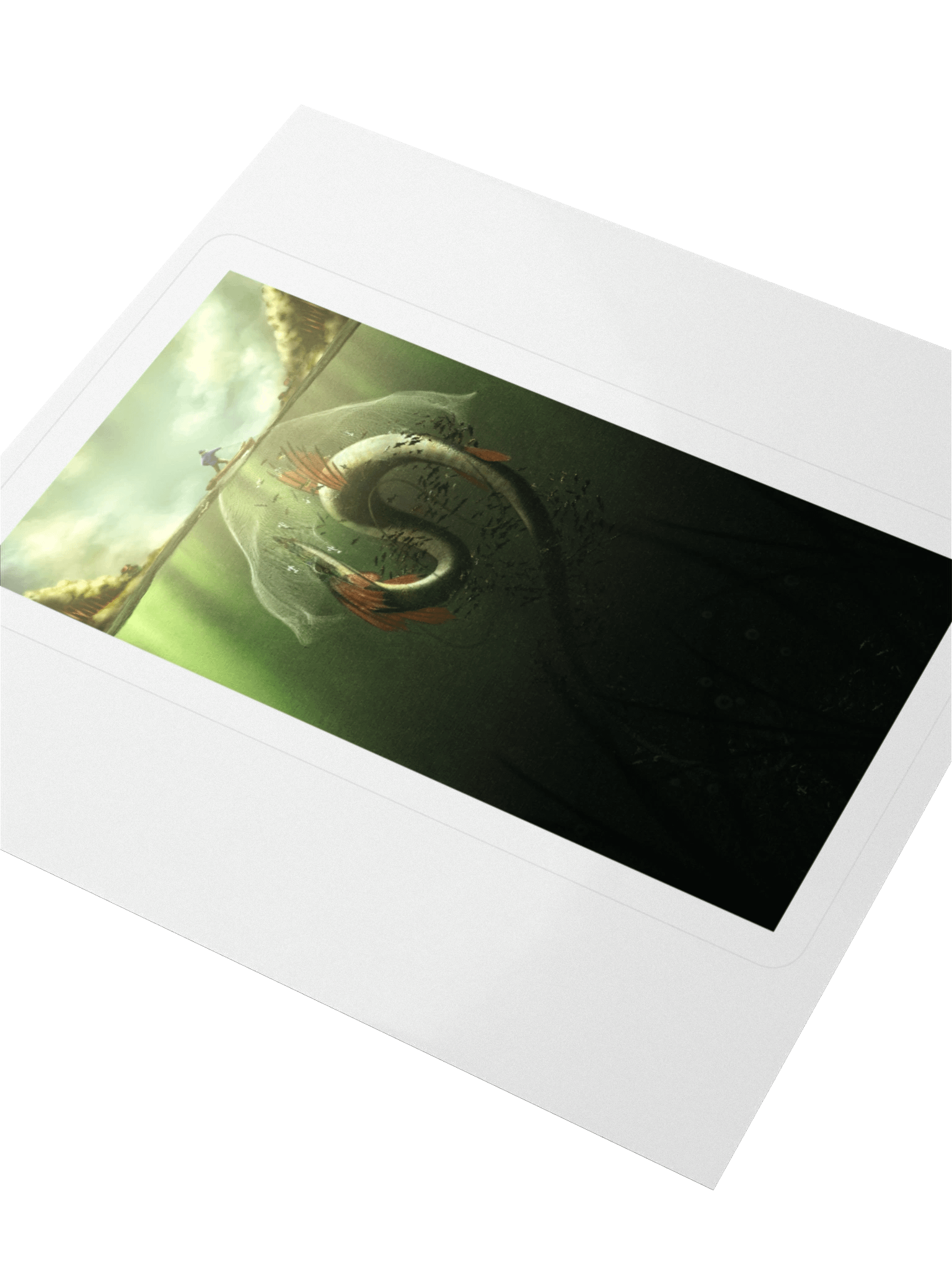 The Fisher and The River Dragon - sticker product image (7)