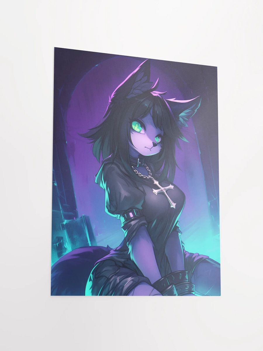 Feline Cyberpunk Fantasy Poster product image (6)