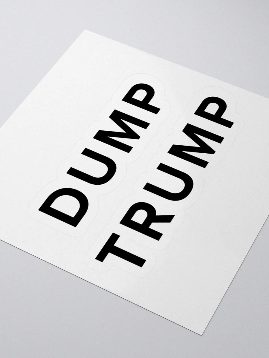 Dump Trump Kiss Cut Stickers product image (7)