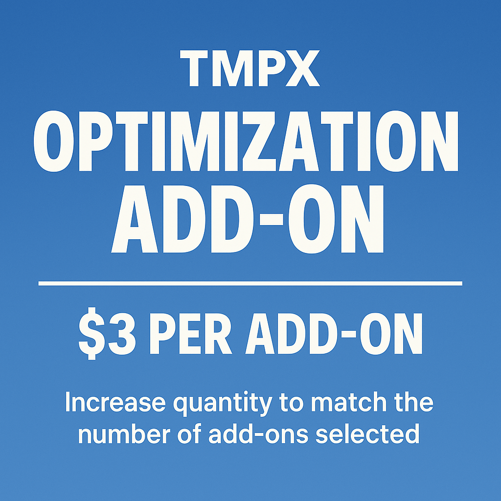 TMPX Optimization Add-On (Per Add-On) product image (1)