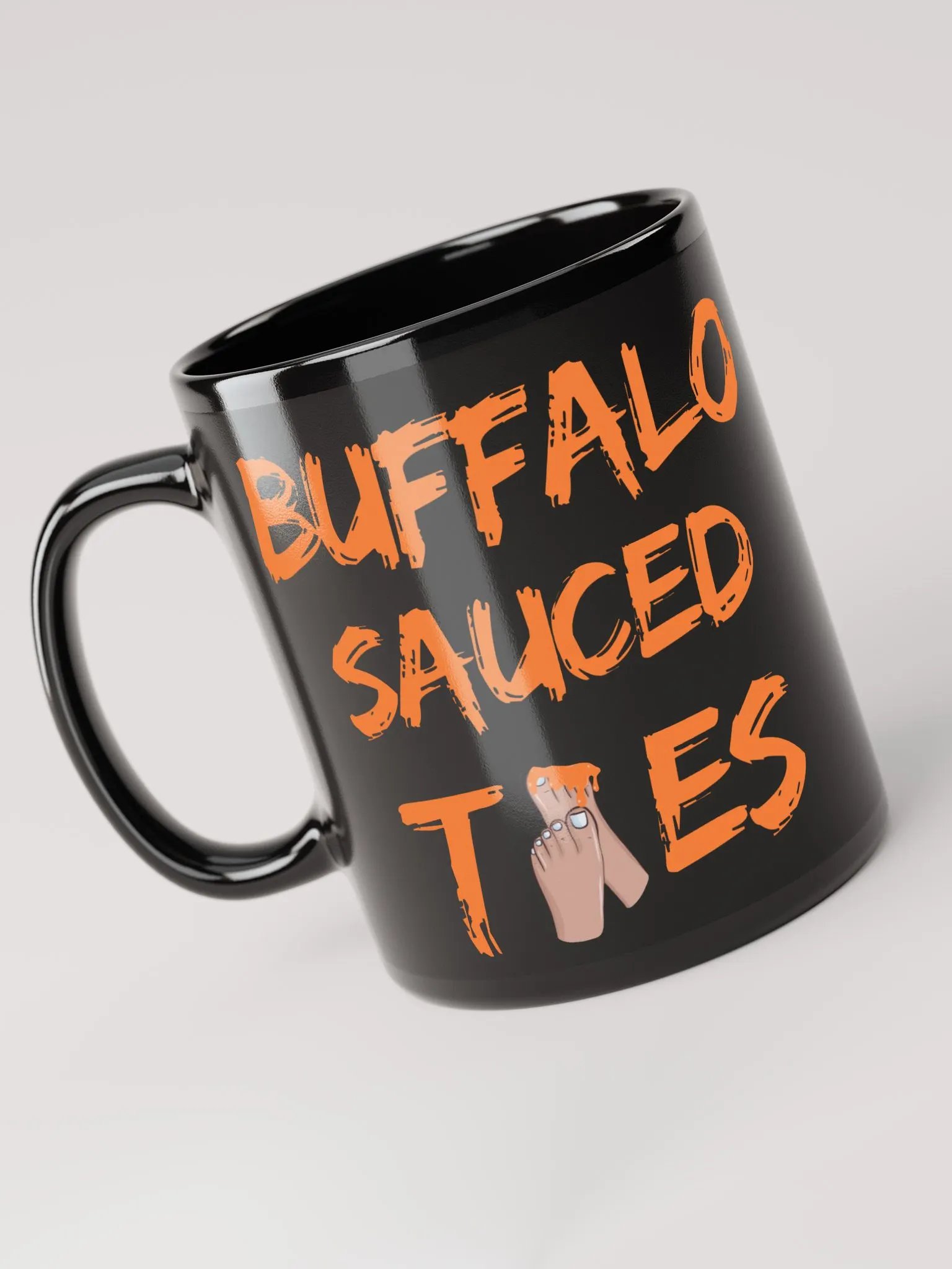 BST text mug gloss black product image (3)