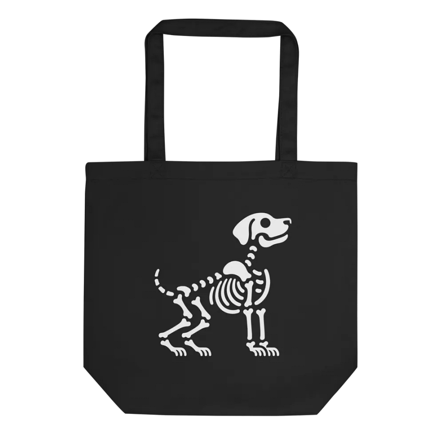 "Skeleton dog" black bag (medium size) product image (3)