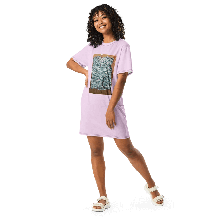 Váy thun in toàn thân/Full body printed T-shirt dress product image (9)