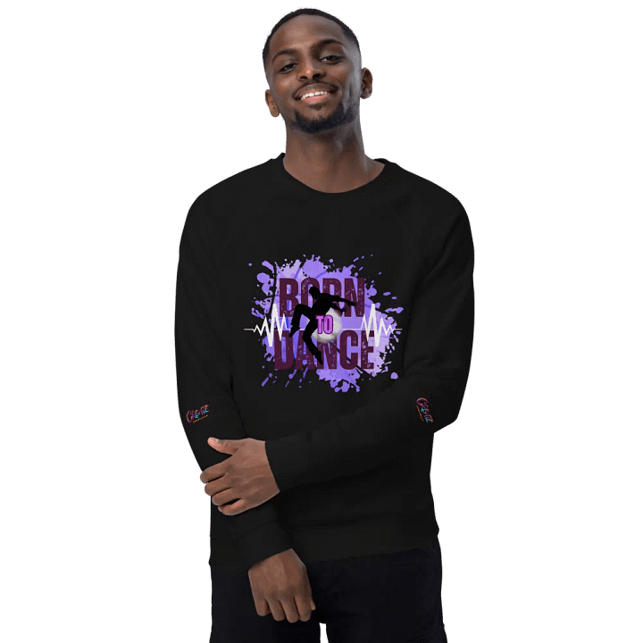 Energize Born to Dance His Silhouette Organic Sweatshirt product image (2)