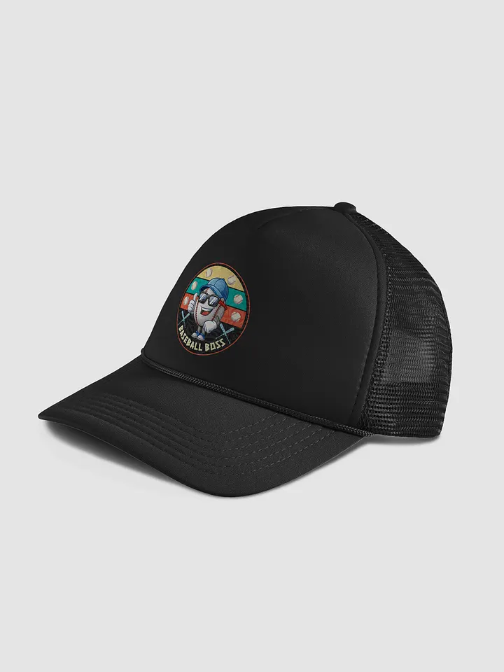 Baseball Boss Badge Trucker Hat product image (2)