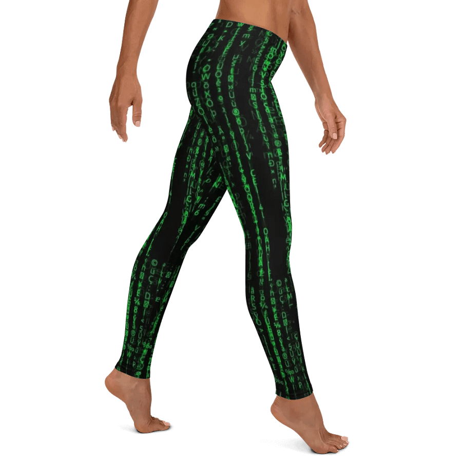 Leggings – Binary Code Print for Futuristic & Stylish Comfort product image (11)