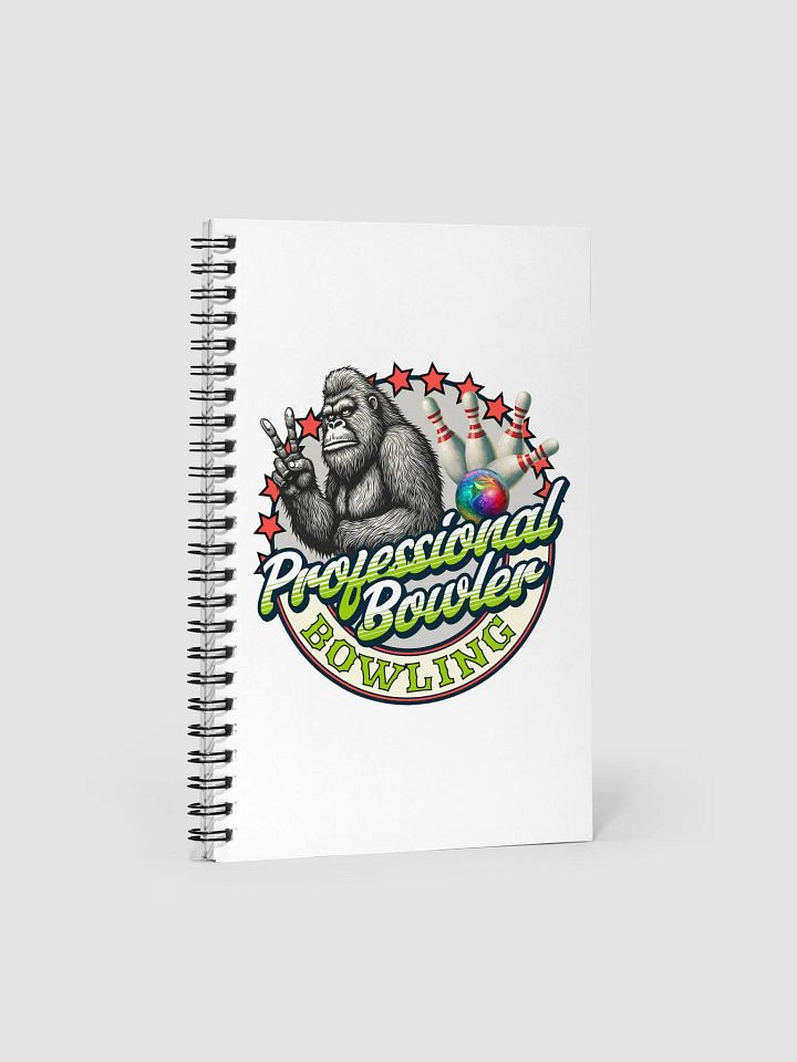 Professional Bowler Sasquatch Bowling Spiral Notebook product image (2)
