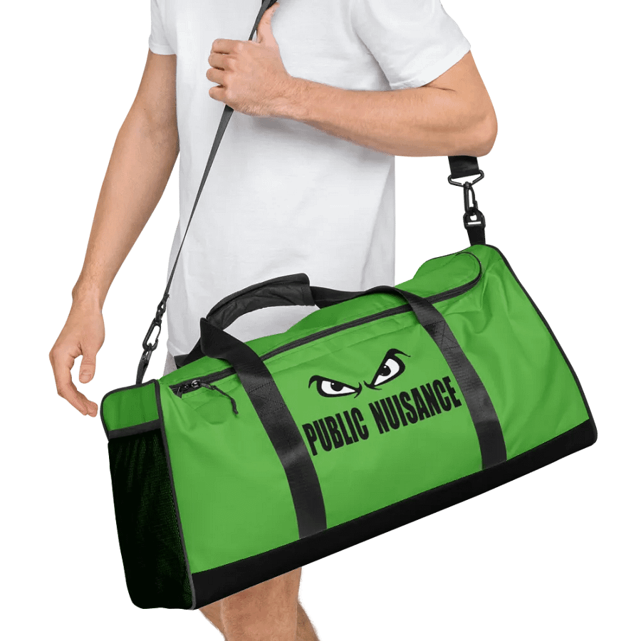Public Nuisance: Lime Green Duffle Bag product image (8)