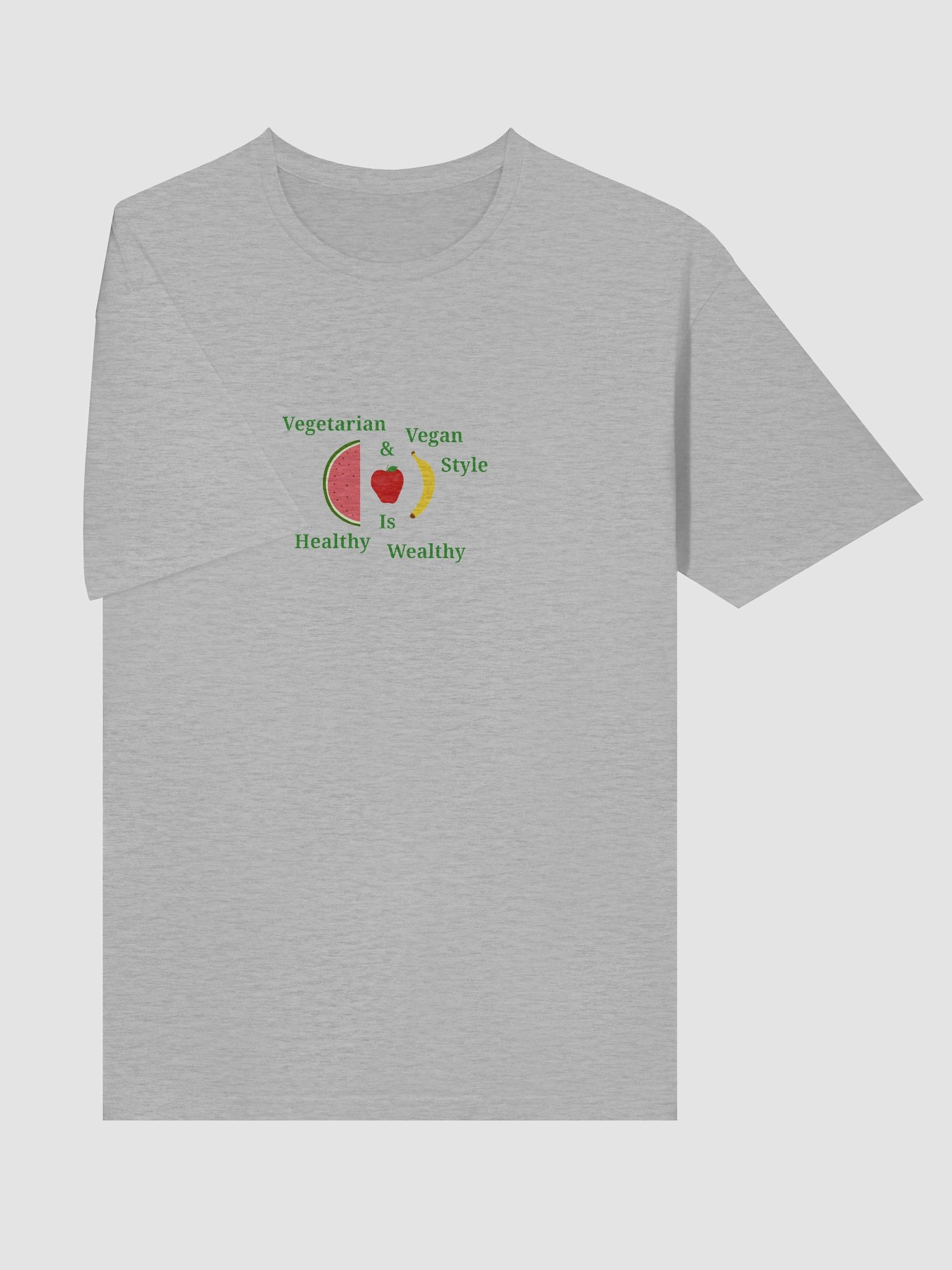 Healthy Wealthy Vegetarian T-Shirt product image (5)