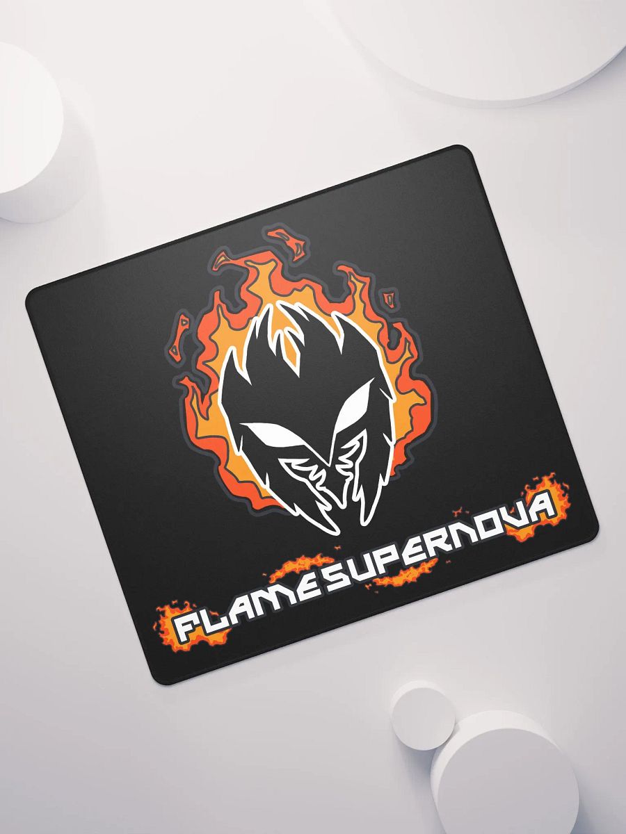 Mask Icon v2 (Black) Gaming Mousepad (Black) product image (7)