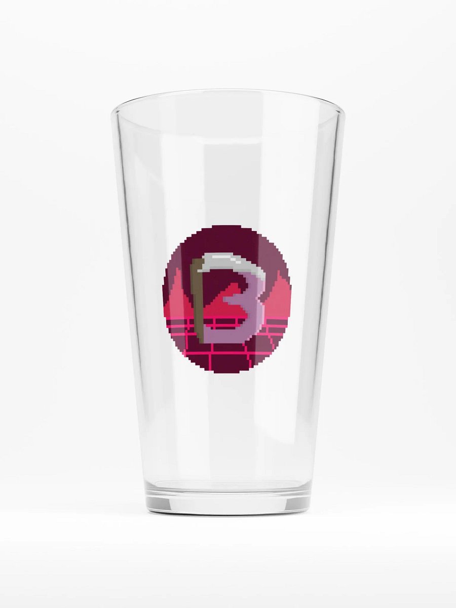 Scythe Harbingerofbeth Logo Pint Glass designed by Cassafrassarole product image (1)