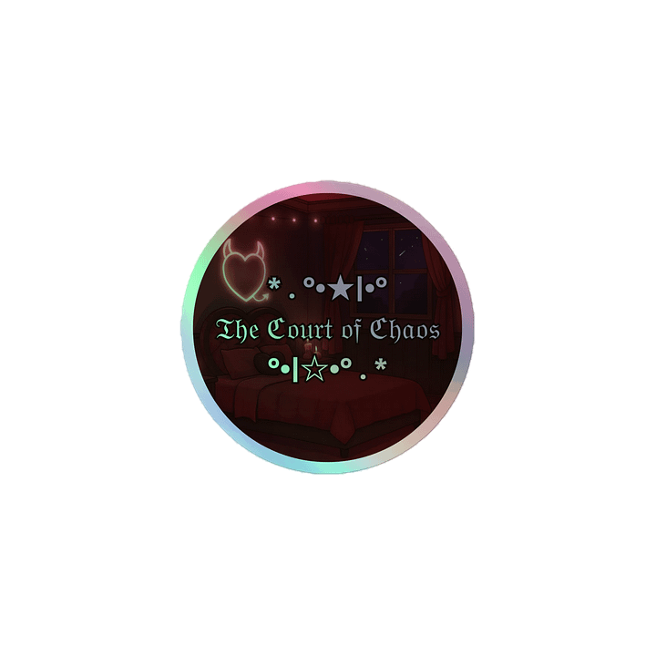 The Court of Chaos Holo Sticker product image (1)