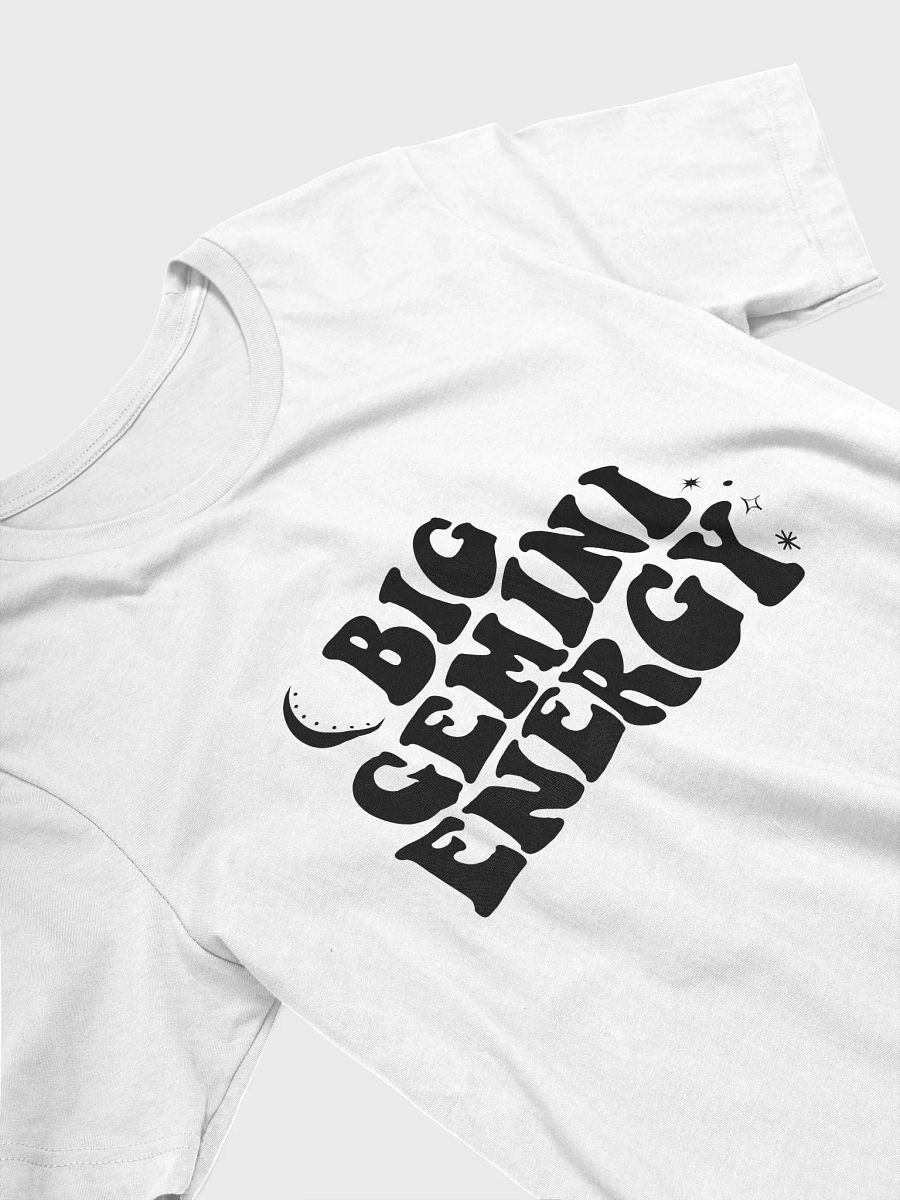 Big Gemini Energy T-Shirt (Black Logo) product image (4)