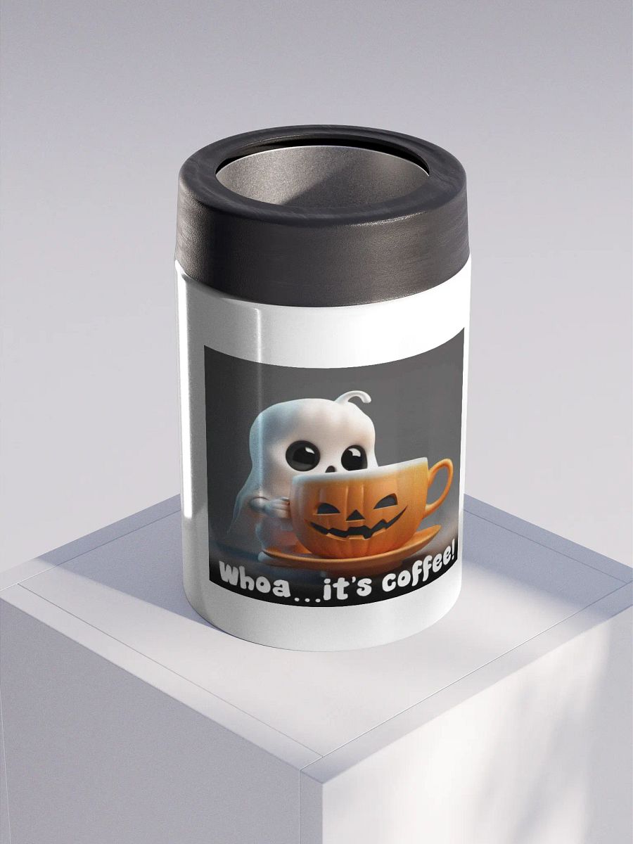 Spooky Coffee Ghost Stainless Steel Koozie product image (3)
