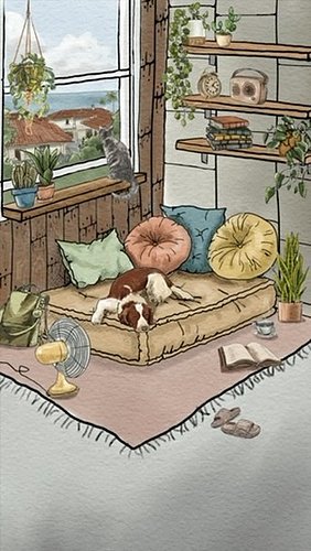 Summer afternoon, fall is coming. #slowliving #illustration #cozyvibes #cozyhome #cozybedroom #artprint #wallart #bedroomgoals