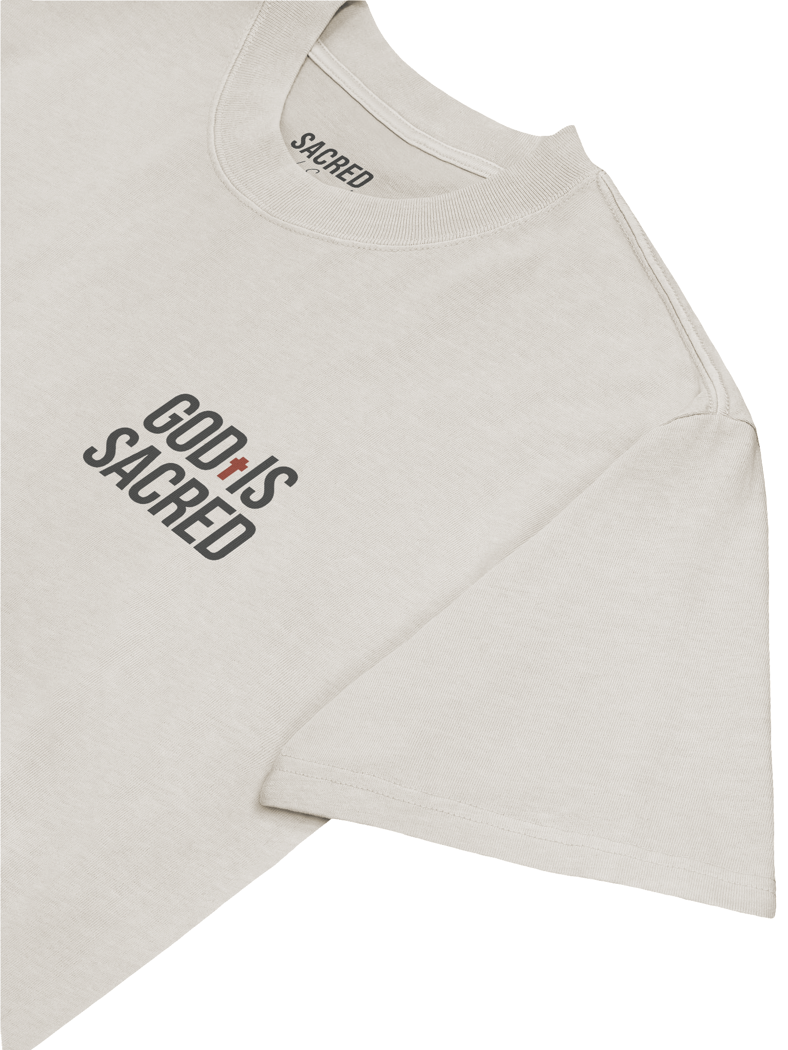GOD IS SACRED OVERSIZE TEE (Light) product image (5)