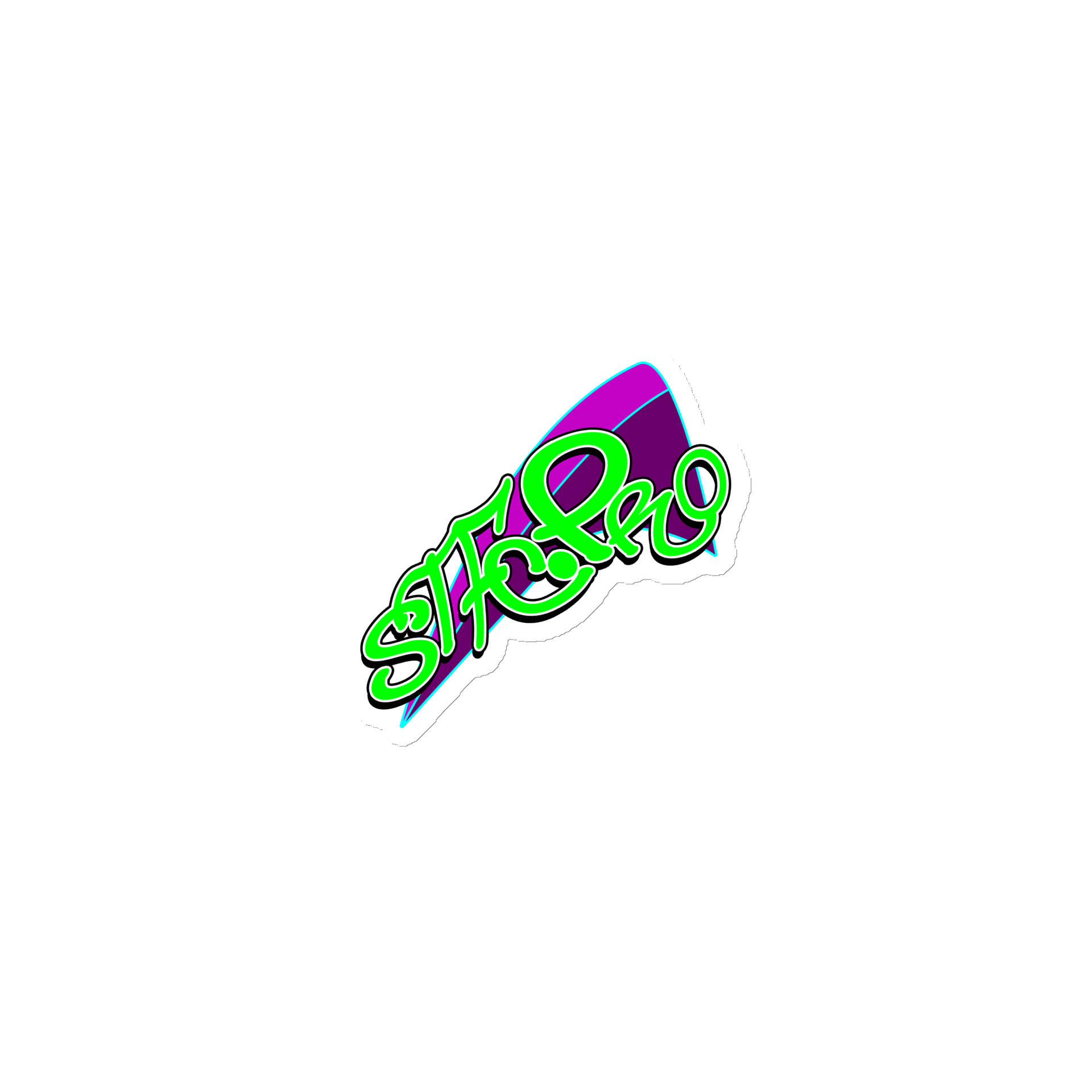 STFC.PRO Graffiti Die-Cut Magnet product image (1)