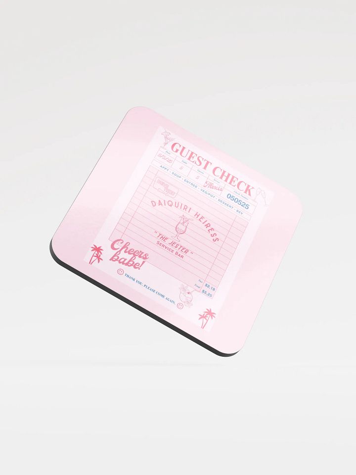 CHECK PLEASE! DAIQUIRI COASTER product image (1)
