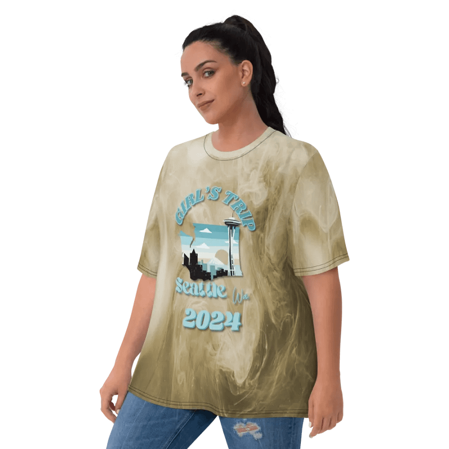 Girls Trip Seattle Wa 2024 All Over Print T-shirt product image (10)