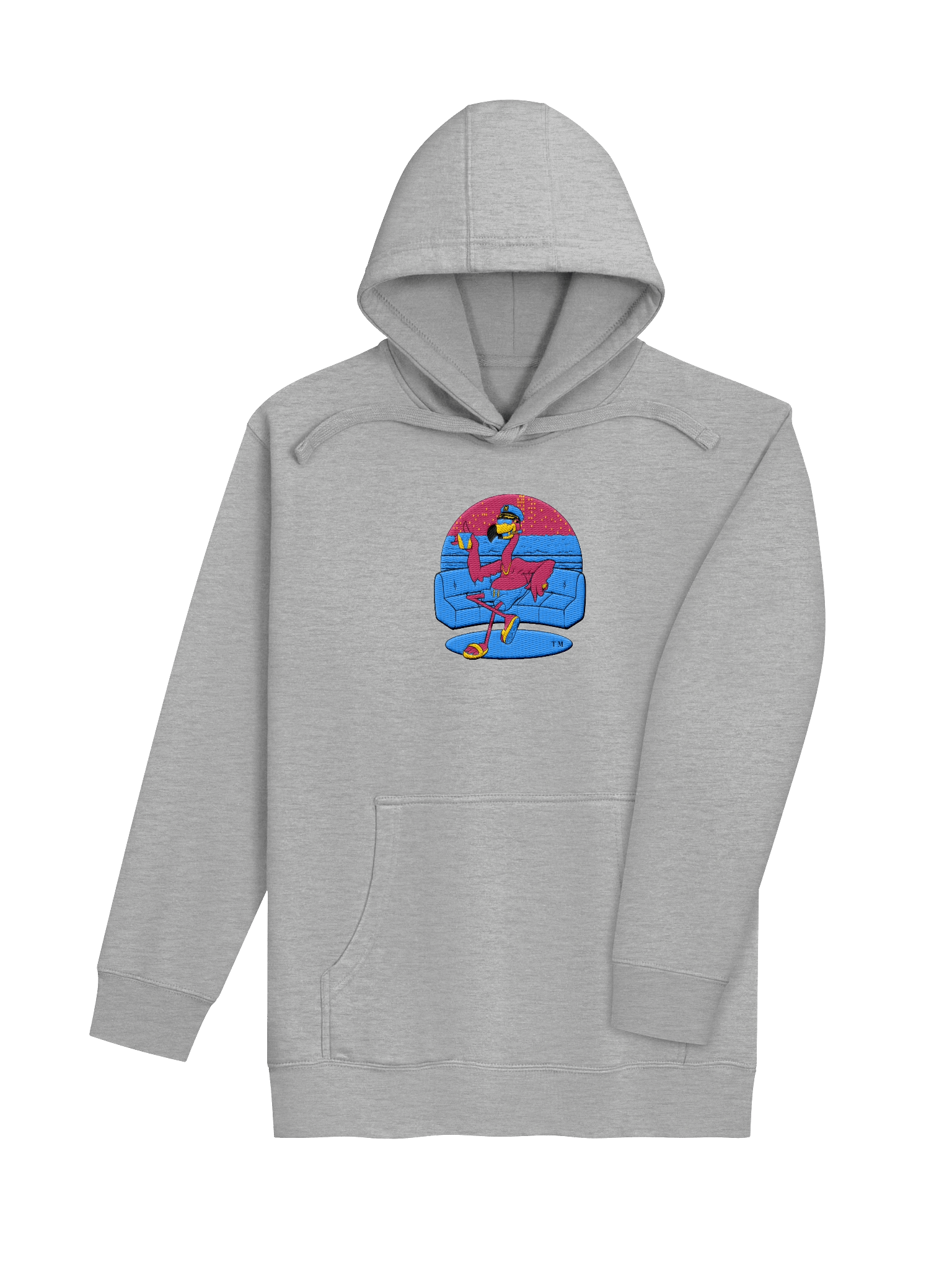 Flamingo Bliss Hoodie (Embroidered) product image (4)