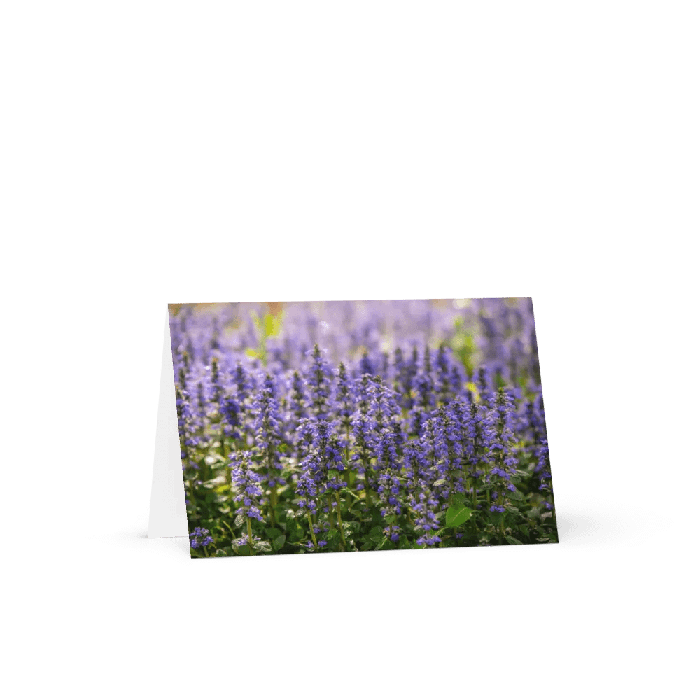 Dreamy Purple Floral Chords Notecard product image (1)