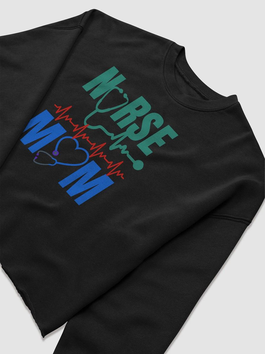 Nurse Mom Heartbeat Crop Sweatshirt product image (13)