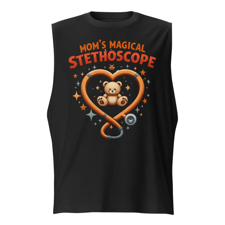 Mom's Magical Stethoscope Heart Muscle Tank product image (1)