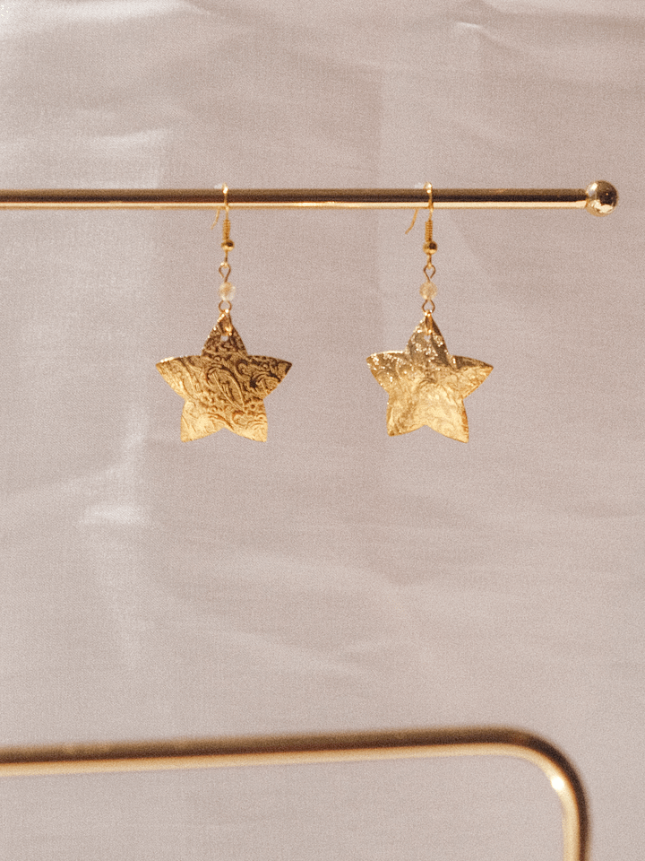 Golden star - Citrine earrings ⭐️ product image (2)