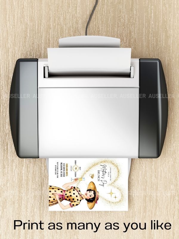 Mother's Day Brunch Invitation Bundle - Asian Lady Wearing Cheongsam product image (9)