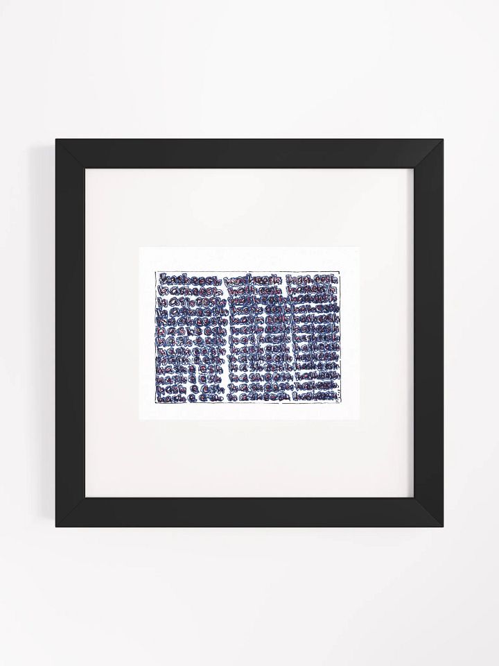 Asheesh Panel Card Print Framed product image (2)