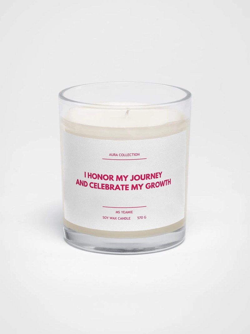 AURA COLLECTION Soy Wax Candle: Celebrate Your Journey