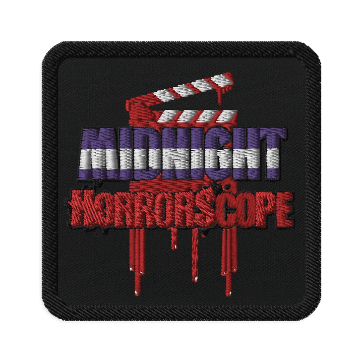 Midnight HorrorScope Bloody Clapperboard Embroidered Patches product image (1)