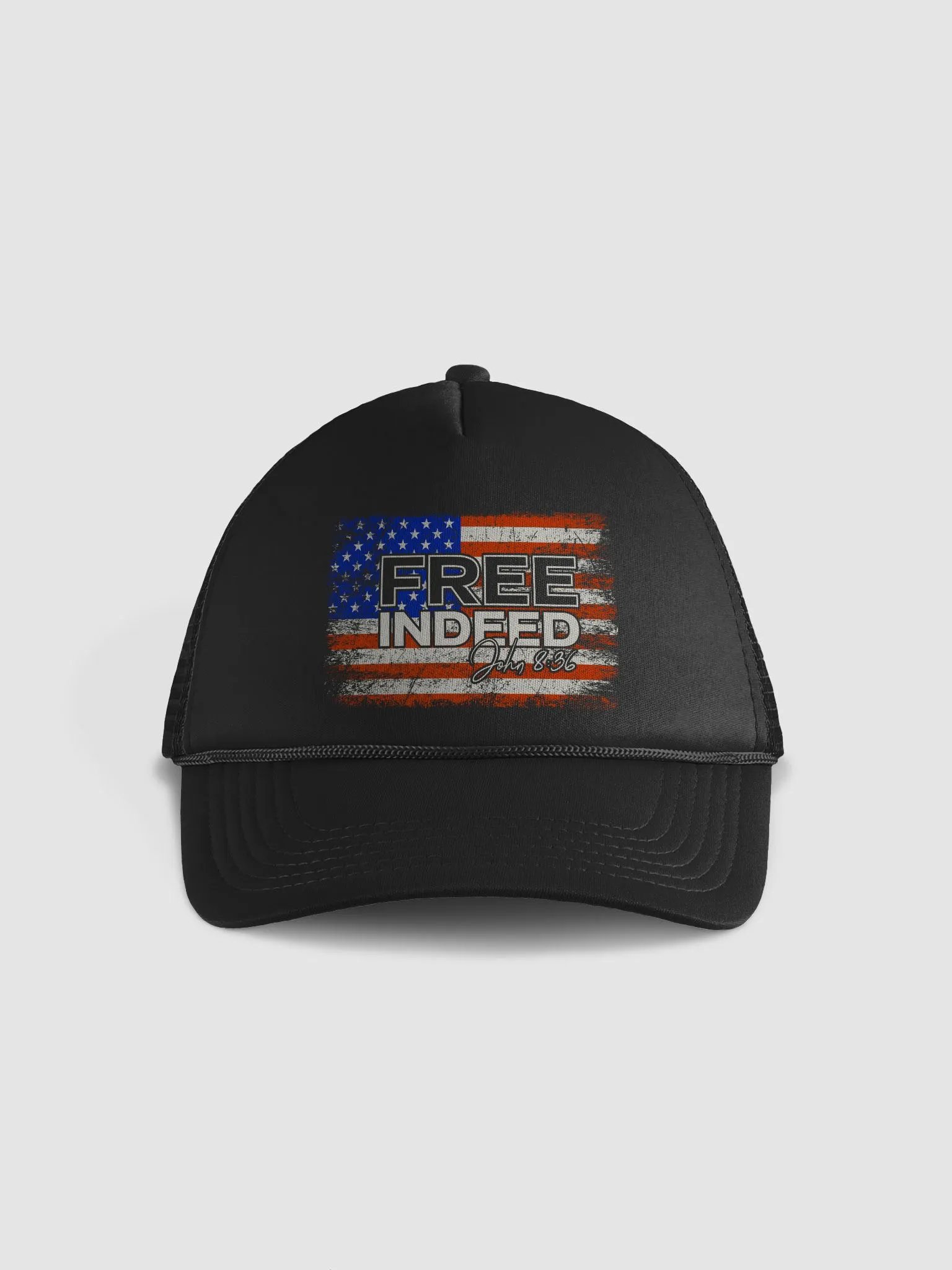 FREE INDEED Foam Trucker Hat - John 8:36 product image (2)