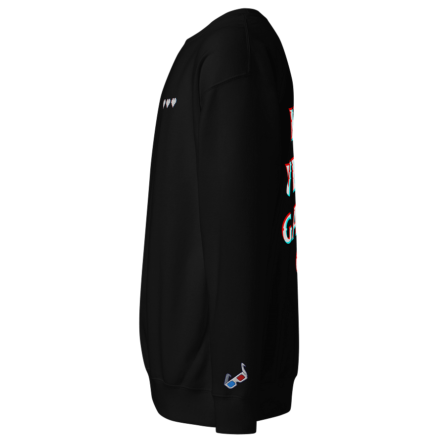Introverted Gamer Club "anaglyph'd" sweatshirt product image (2)
