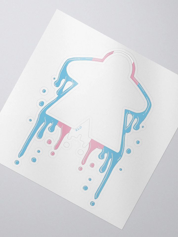 Drippy Trans Pride Meeple Sticker product image (1)