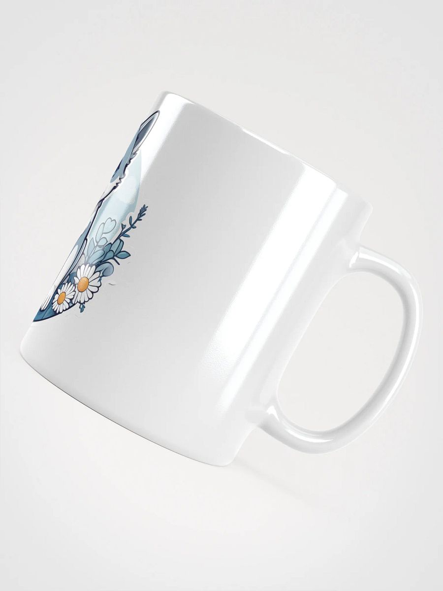 Blue Daisy White Glossy Mug product image (8)