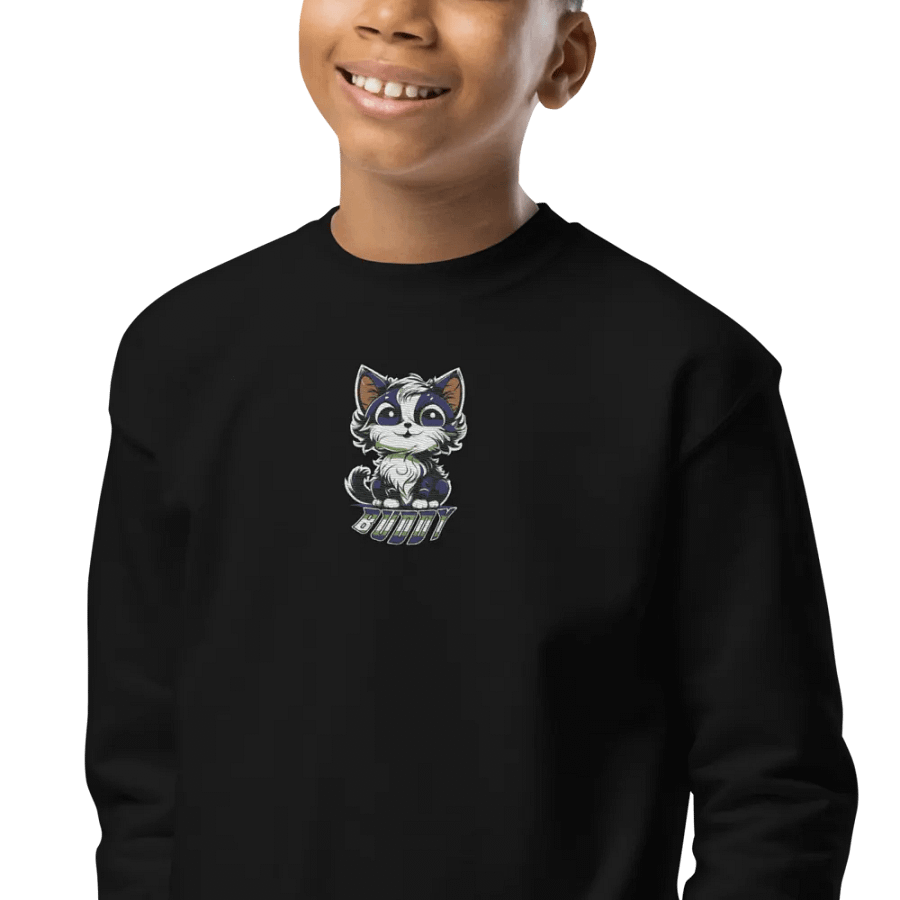 Buddy Gildan Youth Crew Neck Sweatshirt (EMBRODERED) product image (1)